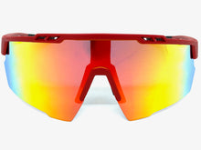 Oversized Retro Sporty Wrap Around Style SUNGLASSES Large Gold POLARIZED Lens XSP0007