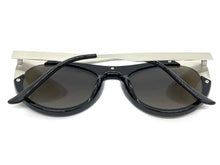 Exaggerated Funky Vintage Retro Style SUNGLASSES Black & Silver Frame 6616
