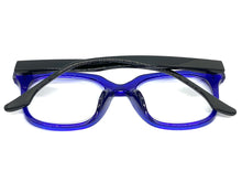 Classic Vintage Retro Style READING GLASSES READERS Blue Frame Lens Strength +1.75