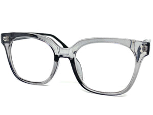 Classic Vintage Retro Style READING GLASSES READERS Gray Frame Lens Strength +1.50