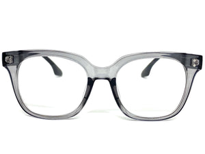 Classic Vintage Retro Style READING GLASSES READERS Gray Frame Lens Strength +1.50