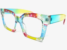 Oversized Exaggerated Funky Artsy Retro Style Clear Lens EYEGLASSES Multicolor Optical Frame BL913