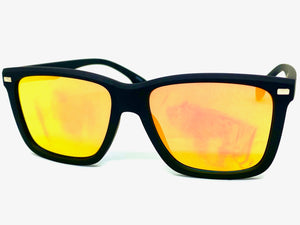 Classic Retro Biker Gangster Hardcore SUNGLASSES Square Black Frame 80816