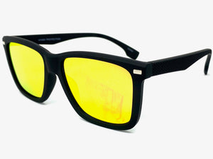 Classic Retro Biker Gangster Hardcore SUNGLASSES Square Black Frame 80816