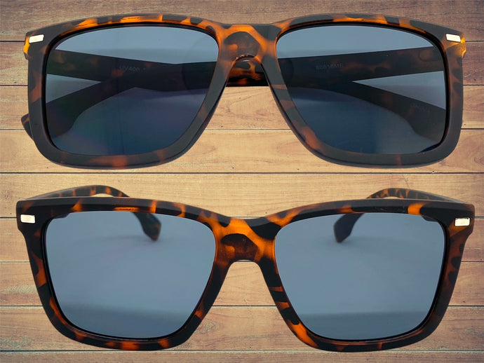 Classic Retro Biker Gangster Hardcore SUNGLASSES Square Tortoise Frame 80816