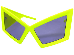 Oversized Exaggerated 80's Retro Party Funky SUNGLASSES Huge Frame 80838