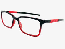 Classy Contemporary Modern Style READING GLASSES READERS Black Frame Lens Strength +3.00