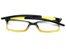 Classy Contemporary Modern Style READING GLASSES READERS Black Frame Lens Strength +2.50