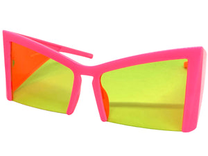 Oversized Exaggerated 80's Retro Party Funky SUNGLASSES Large Frame 80821