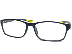 Sleek Contemporary Modern Sporty Style READING GLASSES READERS Gray Frame Lens Strength +2.50