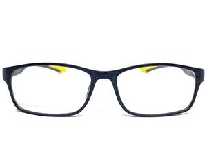 Sleek Contemporary Modern Sporty Style READING GLASSES READERS Gray Frame Lens Strength +2.50