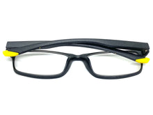 Sleek Contemporary Modern Sporty Style READING GLASSES READERS Gray Frame Lens Strength +2.50