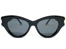 Classic Vintage Retro Cat Eye Style SUNGLASSES Funky Black Frame 1230