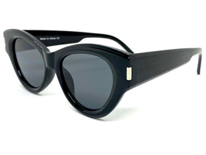 Classic Vintage Retro Cat Eye Style SUNGLASSES Funky Black Frame 1230