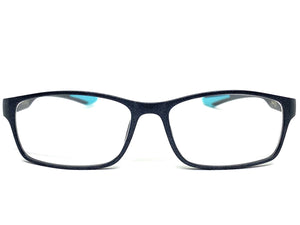 Sleek Contemporary Modern Sporty Style READING GLASSES READERS Gray Frame Lens Strength +2.25