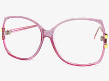 Oversized Classic TRUE Vintage Retro Style READING GLASSES READERS Pink Frame Lens Strength +1.00