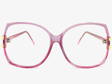 Oversized Classic TRUE Vintage Retro Style READING GLASSES READERS Pink Frame Lens Strength +1.00