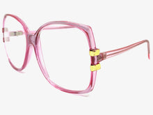 Oversized Classic TRUE Vintage Retro Style READING GLASSES READERS Pink Frame Lens Strength +1.00