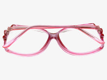 Oversized Classic TRUE Vintage Retro Style READING GLASSES READERS Pink Frame Lens Strength +1.00