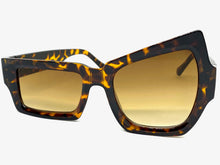 Oversized Retro Party Style SUNGLASSES Unusual Funky Tortoise Frame 2049