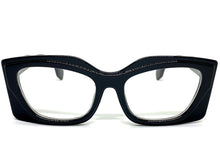 Oversized Exaggerated Vintage Retro Style Clear Lens EYEGLASSES Large Thick Black Frame 9526