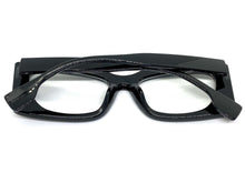 Oversized Exaggerated Vintage Retro Style Clear Lens EYEGLASSES Large Thick Black Frame 9526