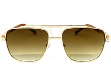 Oversized Classic Luxury Designer Aviator Style SUNGLASSES Large Rose Gold Frame 2430