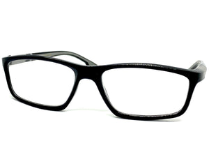 Sleek Contemporary Modern Sporty Style READING GLASSES READERS Black Frame Lens Strength +1.00