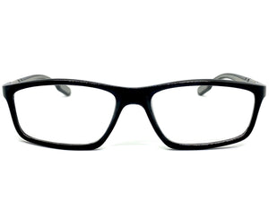 Sleek Contemporary Modern Sporty Style READING GLASSES READERS Black Frame Lens Strength +1.00