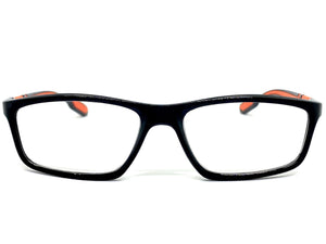 Sleek Contemporary Modern Sporty Style READING GLASSES READERS Black Frame Lens Strength +2.00