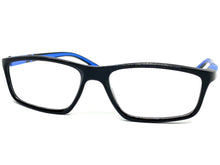 Sleek Contemporary Modern Sporty Style READING GLASSES READERS Black Frame Lens Strength +2.50