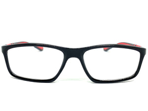 Sleek Contemporary Modern Sporty Style READING GLASSES READERS Black Frame Lens Strength +1.50