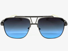 Oversized Classic Luxury Designer Aviator Style SUNGLASSES Large Gray Frame 2430