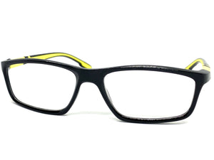 Sleek Contemporary Modern Sporty Style READING GLASSES READERS Black Frame Lens Strength +2.00