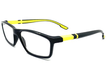 Sleek Contemporary Modern Sporty Style READING GLASSES READERS Black Frame Lens Strength +2.00