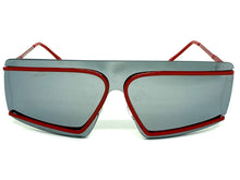 Futuristic Modern True Vintage Retro Style SUNGLASSES Sleek Red Frame A029