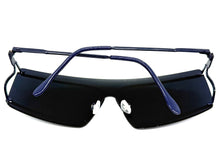 Futuristic Modern True Vintage Retro Style SUNGLASSES Sleek Blue Frame A029