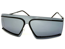 Futuristic Modern True Vintage Retro Style SUNGLASSES Sleek Black Frame A029
