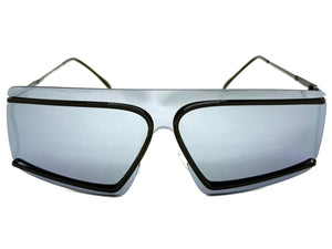 Futuristic Modern True Vintage Retro Style SUNGLASSES Sleek Black Frame A029