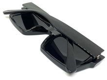 Classic Vintage Retro Hardcore Biker Style SUNGLASSES Square Black Frame 6749