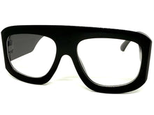 Oversized Exaggerated Vintage Retro Style Clear Lens EYEGLASSES Large Super Thick Black Frame 1386