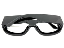 Oversized Exaggerated Vintage Retro Style Clear Lens EYEGLASSES Large Super Thick Black Frame 1386