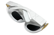 Modern Retro Party Club Raver SUNGLASSES Funky White Frame E1920