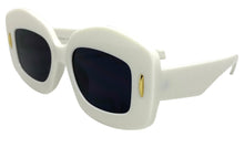 Oversized Exaggerated Vintage Retro Style SUNGLASSES Large White Frame 2130