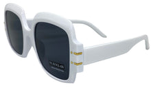 Oversized Retro Hip Hop Style SUNGLASSES Large Square White Frame 4744