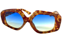 Exaggerated Vintage Retro Style SUNGLASSES Large Tortoise Frame 1220