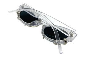 Classy Elegant Modern Retro Style SUNGLASSES Clear Frame 1185