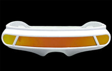 Space Futuristic Robotic Cyclops Shield Costume Party SUNGLASSES White Frame ST110