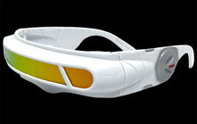 Space Futuristic Robotic Cyclops Shield Costume Party SUNGLASSES White Frame ST110
