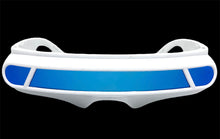 Space Futuristic Robotic Cyclops Shield Costume Party SUNGLASSES White Frame ST110